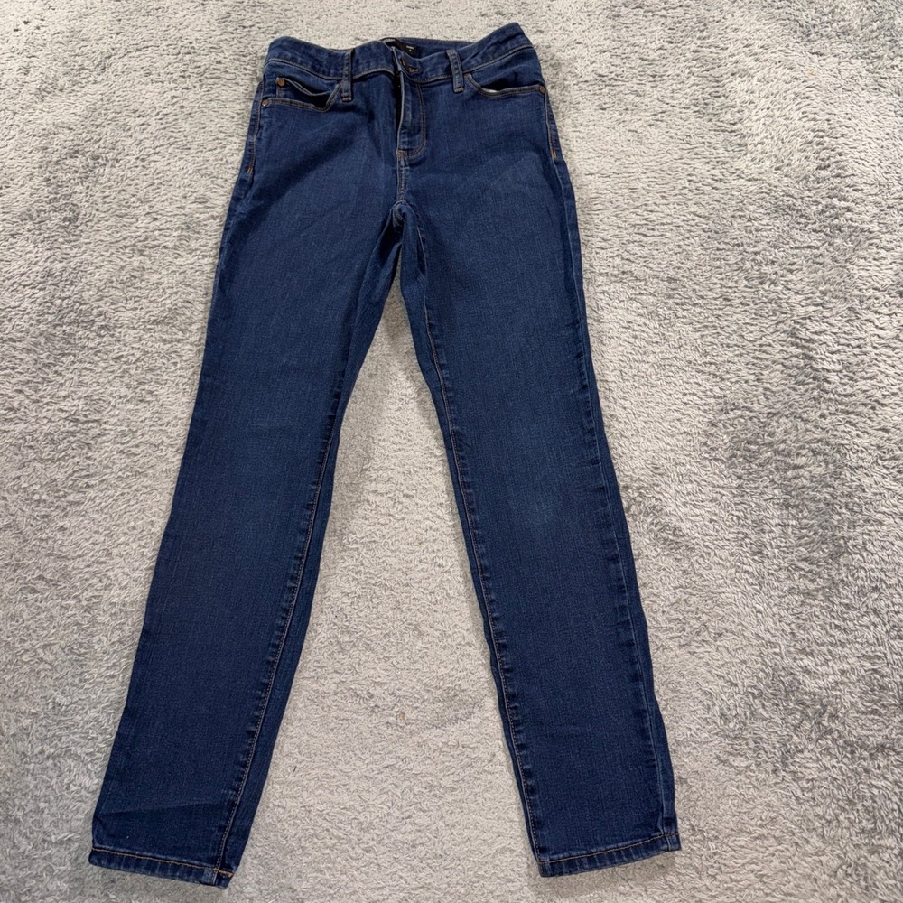 Simply Vera Vera Wang Skinny Jeans Womens Size 4 Dark Wash Blue Stretch Denim